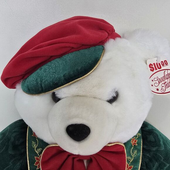 2001 Dan Dee Snowflake Teddy Bear Holiday Collectible Plush Christmas Edition - Picture 3 of 9